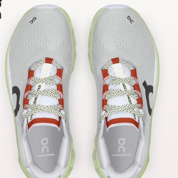 On CLOUDMONSTER Women's Running athletic Shoe Glacier Meadow US Size 9 - Picture 2 of 12